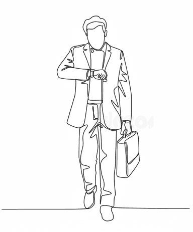 Man walking with briefcase
